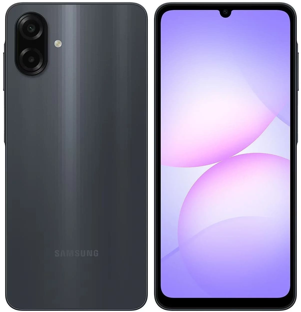 Samsung Galaxy A07 2 × nano SIM, 128 Гб, чёрный